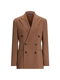 Harlee Stretch Cady Double-Breasted Jacket