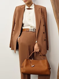 Harlee Stretch Cady Double-Breasted Jacket