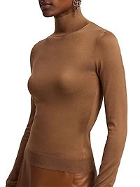 Silk Slim-Fit Sweater