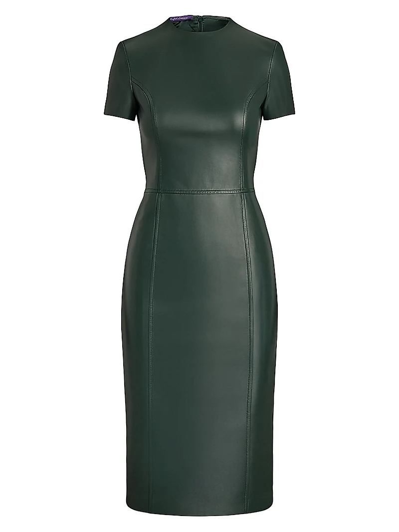 Bethanne Leather Knee-Length Dress