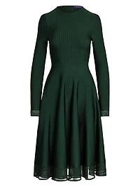 Crewneck Knee-Length Sweaterdress