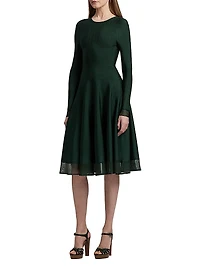 Crewneck Knee-Length Sweaterdress