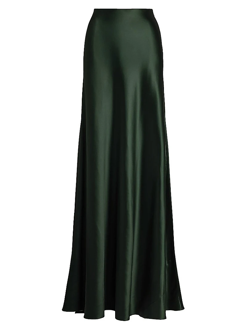 Masina Stretch Satin Maxi Skirt