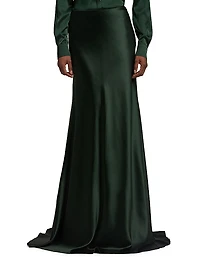 Masina Stretch Satin Maxi Skirt