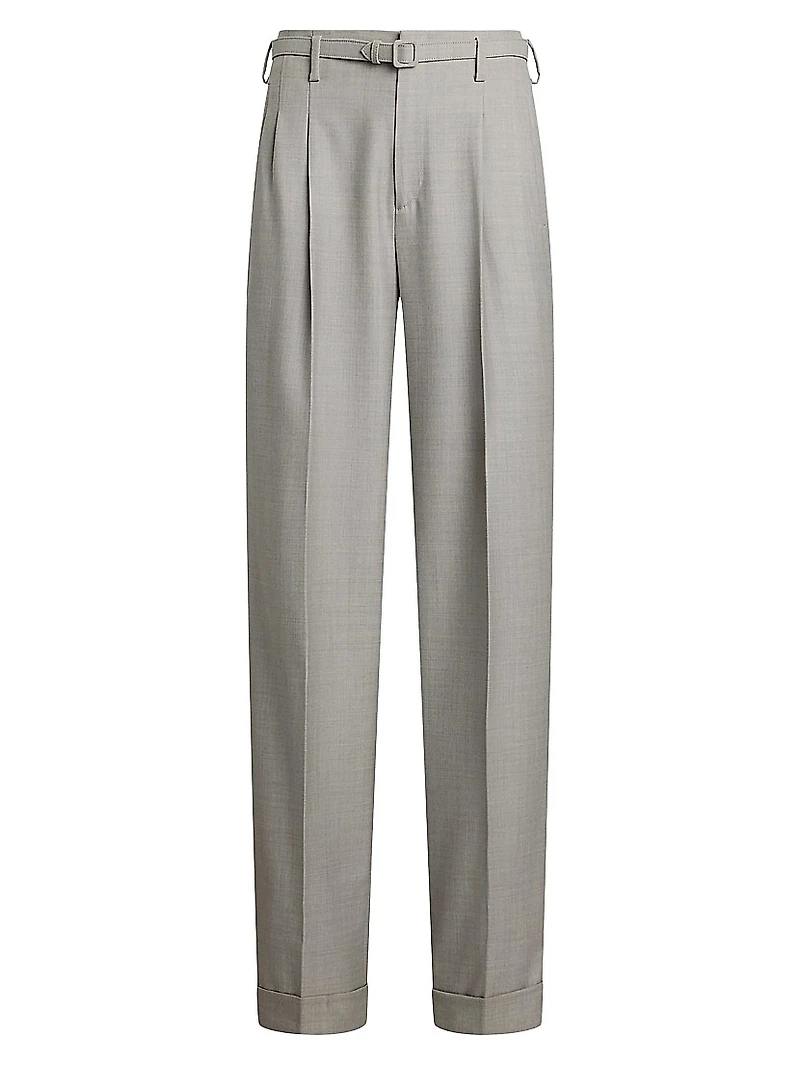 Stamford Wool High-Rise Pants