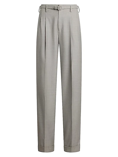 Stamford Wool High-Rise Pants