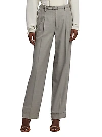 Stamford Wool High-Rise Pants