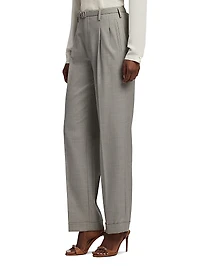Stamford Wool High-Rise Pants