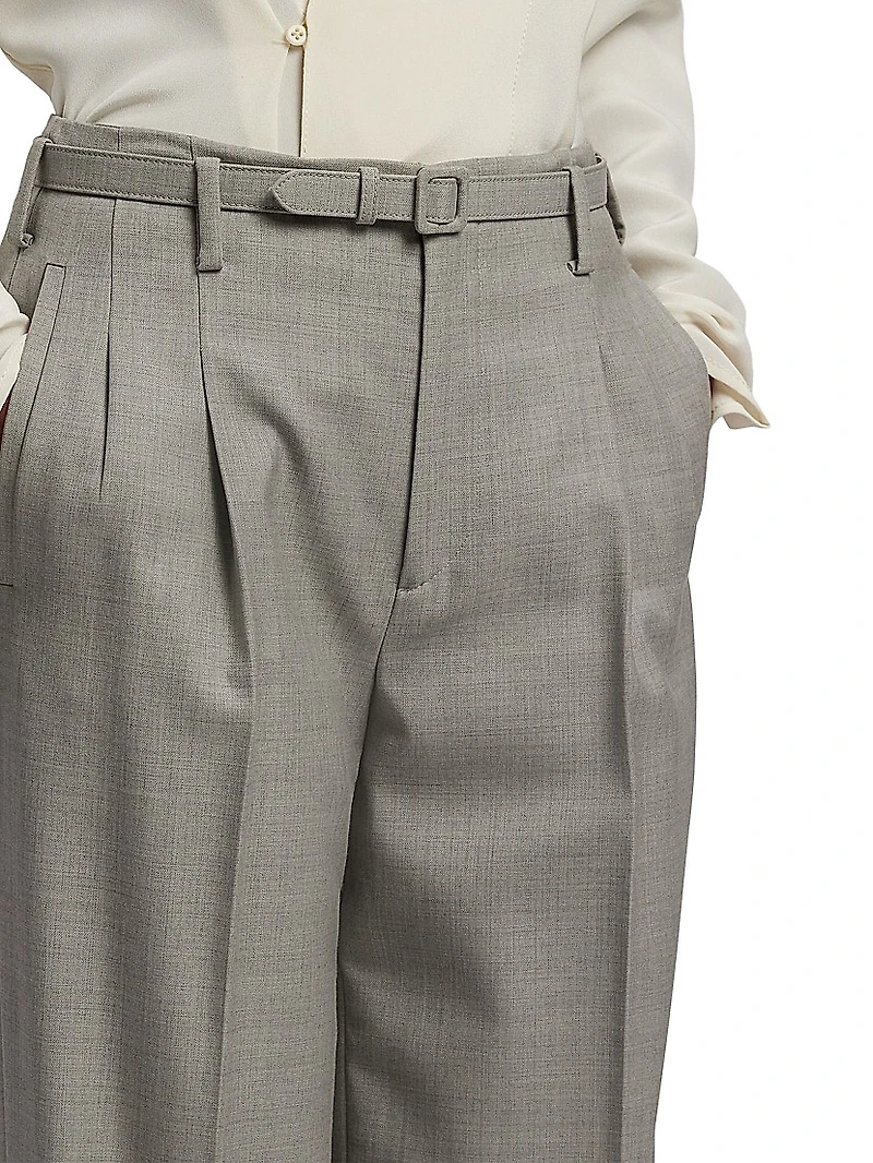 Stamford Wool High-Rise Pants