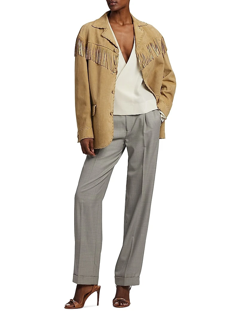 Stamford Wool High-Rise Pants