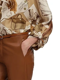 Karen Diary Printed Silk Blouse