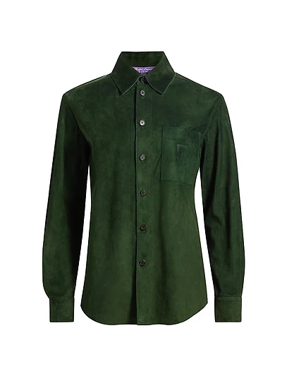 Adrien Suede Pocket Shirt