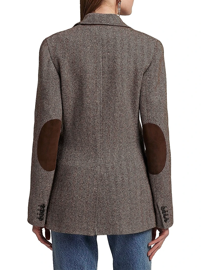 Preston II Herringbone Cashmere-Silk Jacket