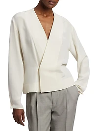 Liora Silk Marocaine Wrap Blouse