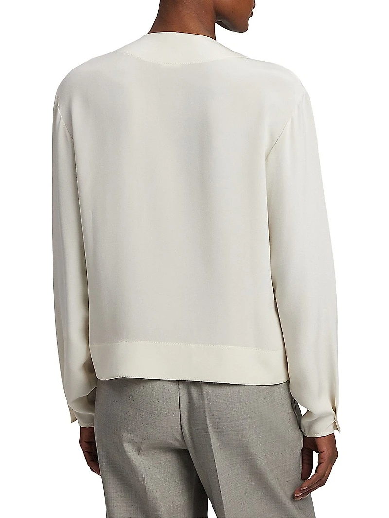 Liora Silk Marocaine Wrap Blouse
