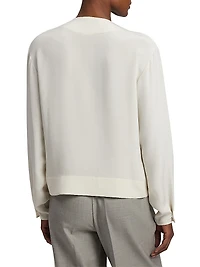 Liora Silk Marocaine Wrap Blouse