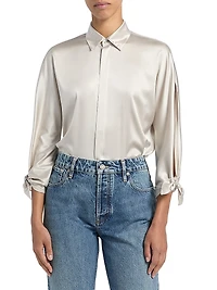Karen Silk Charmeuse Blouse