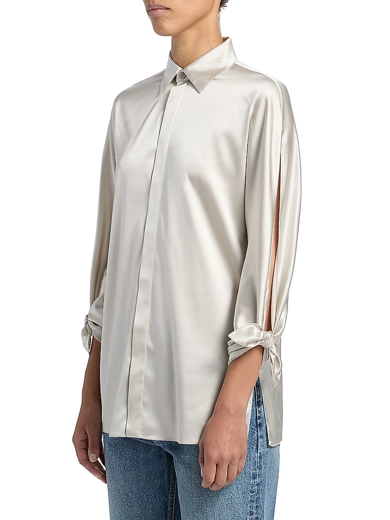 Karen Silk Charmeuse Blouse