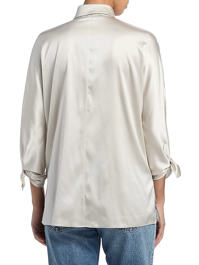 Karen Silk Charmeuse Blouse