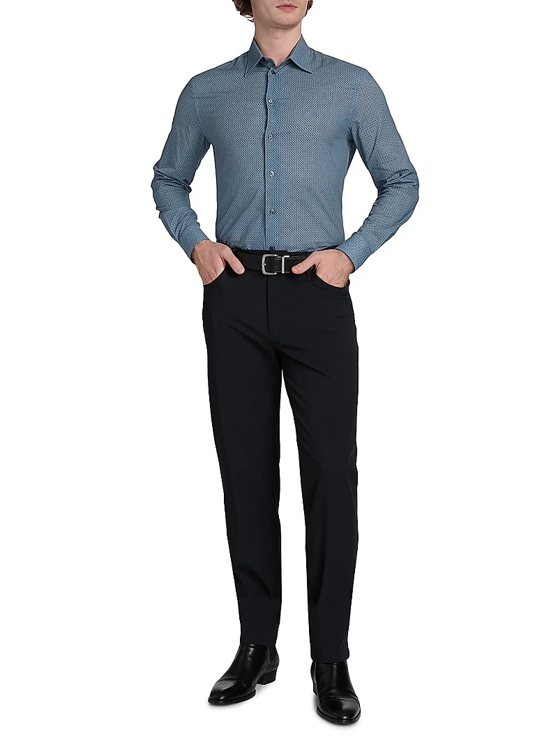 Woven Cotton Sport Shirt