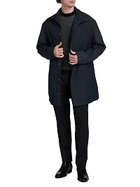 Caban Stand Collar Coat