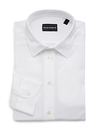 Cotton Button-Front Sport Shirt