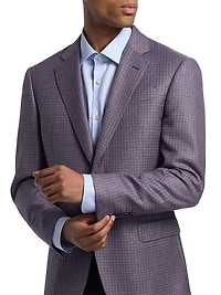 Box Plaid Wool Sport Coat
