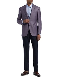 Box Plaid Wool Sport Coat