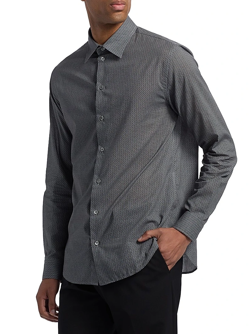 Micro Chevron Sport Shirt