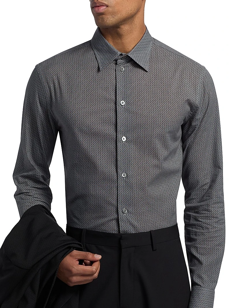Micro Chevron Sport Shirt
