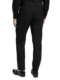 Flat Front Wool Trousers