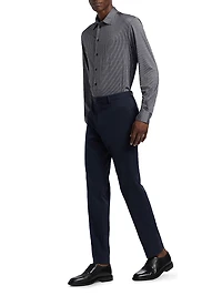 Geometric Button-Front Sport Shirt