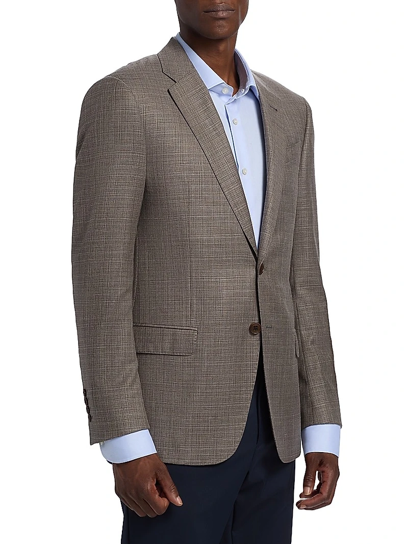 Wool-Linen-Silk Blend Sport Coat