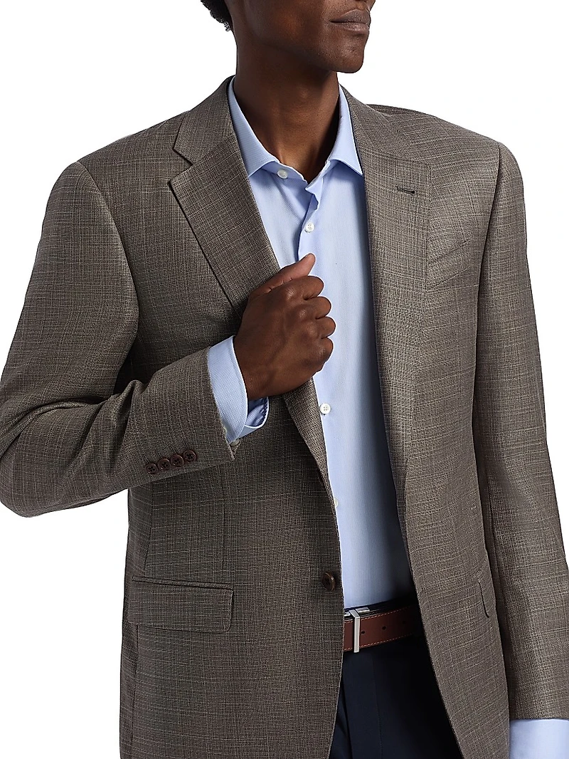 Wool-Linen-Silk Blend Sport Coat
