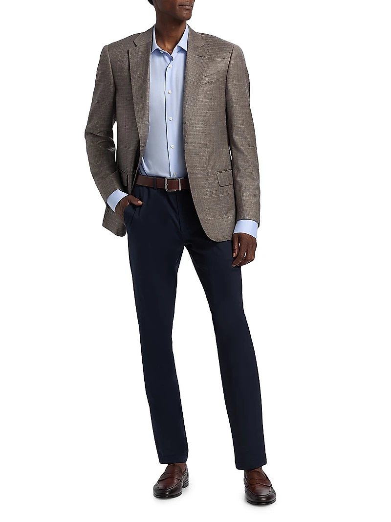 Wool-Linen-Silk Blend Sport Coat