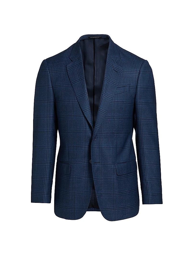Plaid Wool Sport Coat