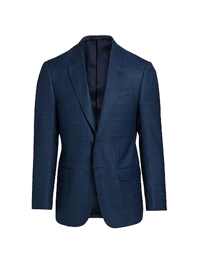 Plaid Wool Sport Coat