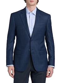 Plaid Wool Sport Coat