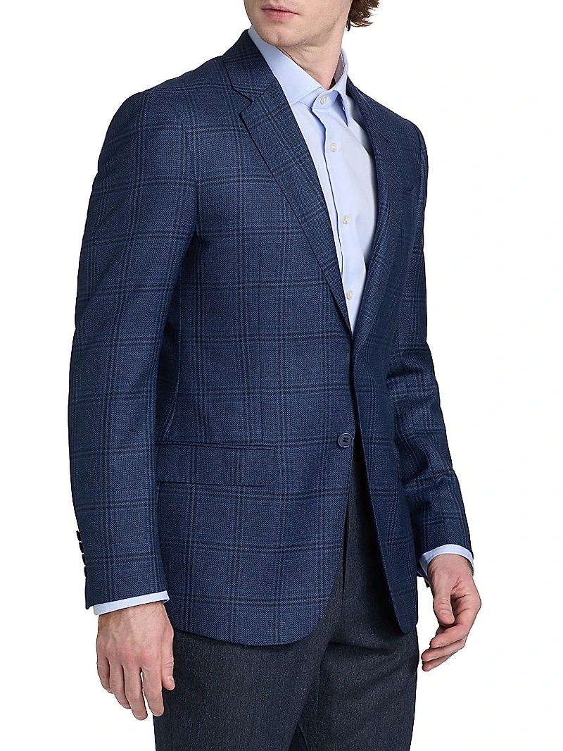Plaid Wool Sport Coat