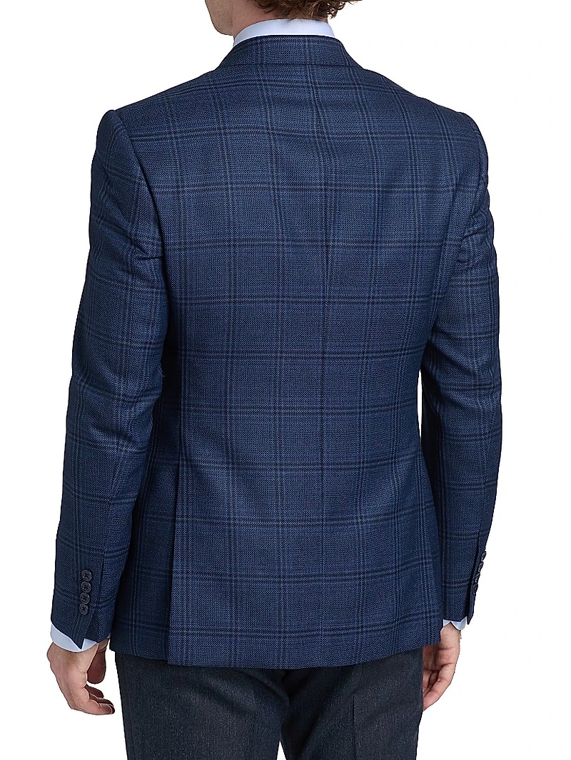 Plaid Wool Sport Coat