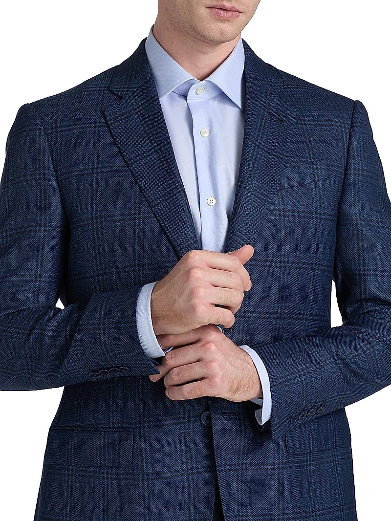 Plaid Wool Sport Coat
