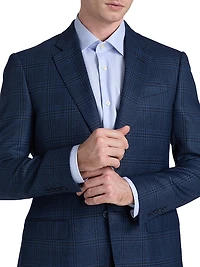 Plaid Wool Sport Coat