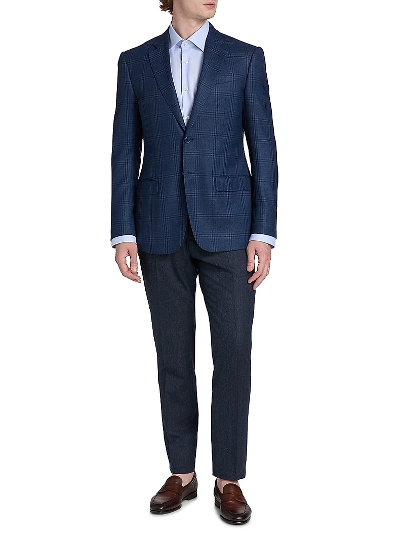 Plaid Wool Sport Coat