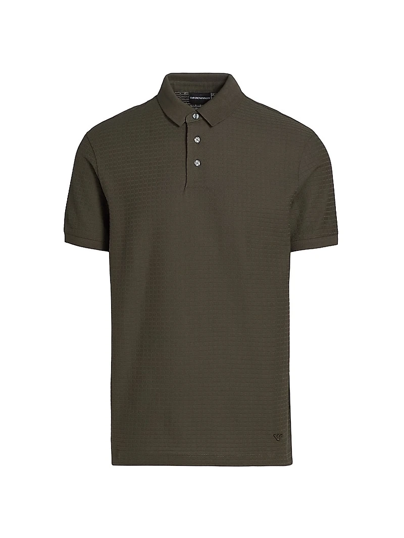 Knit Textured Polo Shirt