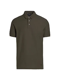 Knit Textured Polo Shirt