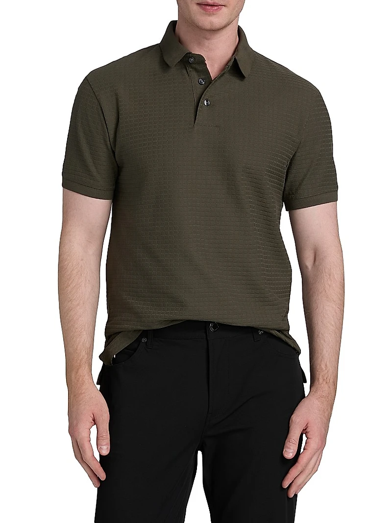 Knit Textured Polo Shirt
