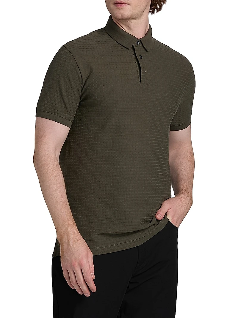 Knit Textured Polo Shirt