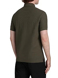 Knit Textured Polo Shirt