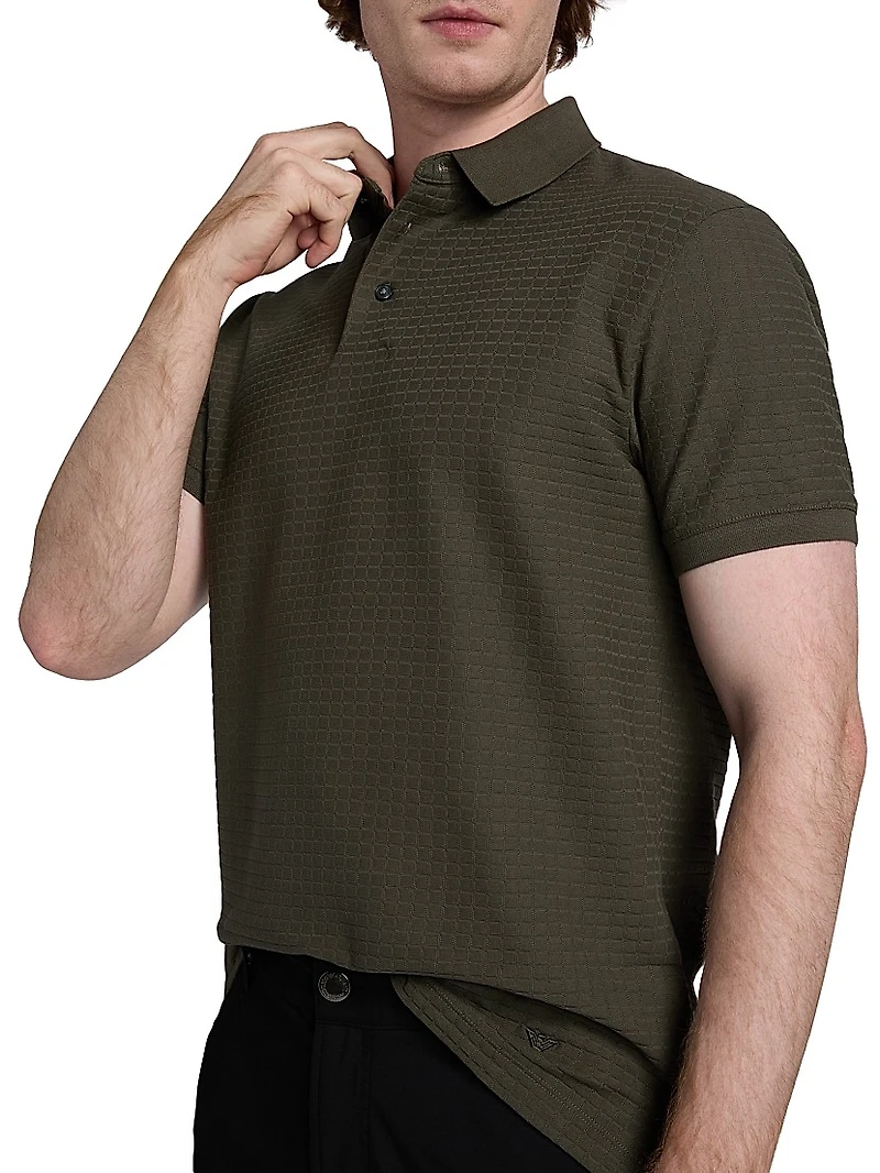 Knit Textured Polo Shirt