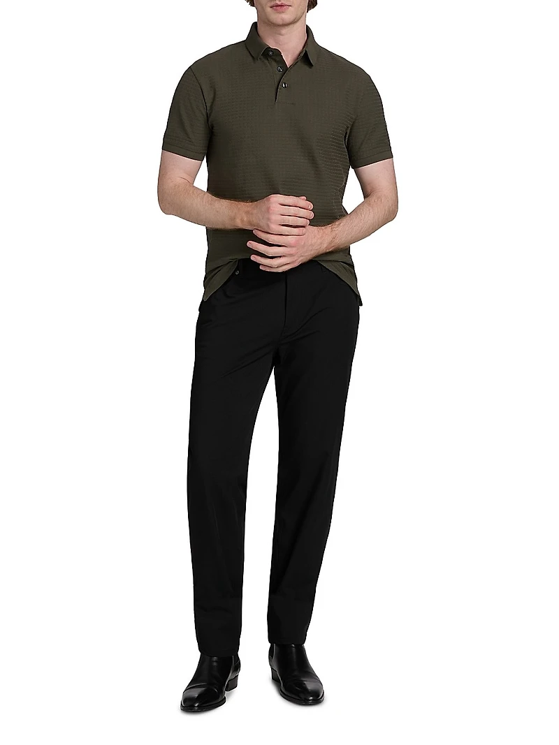 Knit Textured Polo Shirt